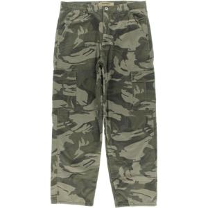 Wrangler Authentics Men’s Fleece Lined Cargo Pant(Dark Khaki Camo Twill)