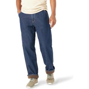 Wrangler Authentics Men’s Fleece Lined Carpenter Pant(Dark Indigo)