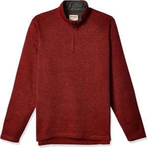 Wrangler Authentics Men’s Long Sleeve Fleece Quarter-Zip(Bossa Nova)