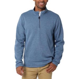 Wrangler Authentics Men’s Long Sleeve Fleece Quarter-Zip(Riviera)