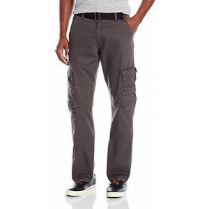 Wrangler Authentics Men’s Premium Relaxed Fit Straight Leg Cargo Pant(Anthracite Twill)