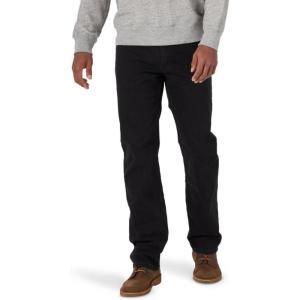 Wrangler Authentics Men’s Regular Fit Comfort Flex Waist Jean(Black)