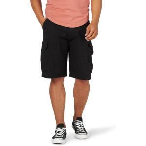 Wrangler Authentics Men’s Stretch Twill Cargo Shorts(Black Twill)