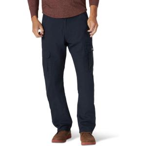 Wrangler Authentics mens Relaxed Fit Stretch Cargo Pant(Navy)