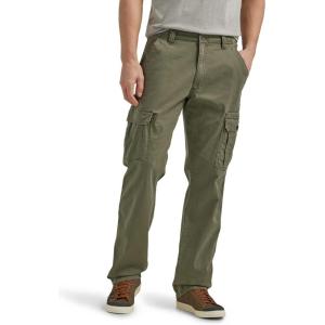 Wrangler Authentics mens Relaxed Fit Stretch Cargo Pant(Olive)