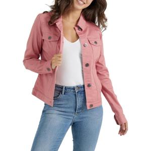 Wrangler Authentics womens Stretch Denim Jacket(Dusty Rose)