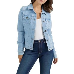 Wrangler Authentics womens Stretch Denim Jacket(Light Wash)