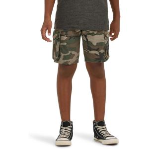 Wrangler Boys’ Charge Cargo Short(Jungle Green Camo)