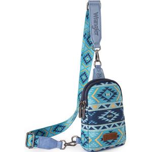 Wrangler Crossbody Sling Bag for Women Fanny Packs Chest Bags for Travel(Vintage-navy)