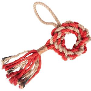 Wrangler Durable Coiled Rope Dog Toy – Tough Dog Tug of War Toy for Chewers – Toys for Small Puppies to Large Breeds