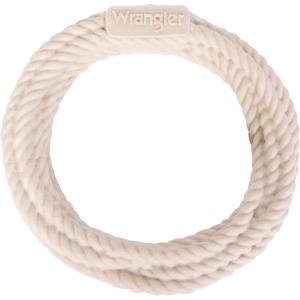 Wrangler Foam Coiled Rope Dog Chew Toy – Scented Dog Rope Toy for Medium to Large Dogs – Pet-Safe Foam Toy for Tug & Fetch – Promotes Healthy Chewing – Indoor/Outdoor Play (Tan, Peanut Butter)(Natural)