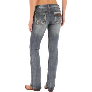 Wrangler Ladies Retro Sadie Boot Cut Jeans(Mid Wash)