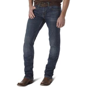 Wrangler Mens 44 Slim Straight Light Wash Jeans(Mcallen)