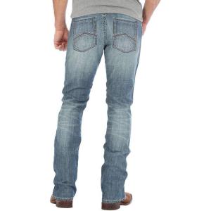 Wrangler Mens 44 Slim Straight Light Wash Jeans(Red Bluff)