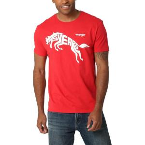 Wrangler Mens 75th Anniversary T-Shirt(Red)
