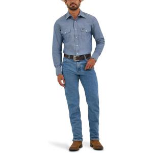 Wrangler Men’s Premium Performance Cowboy Cut Regular Jean(Stone Bleach)