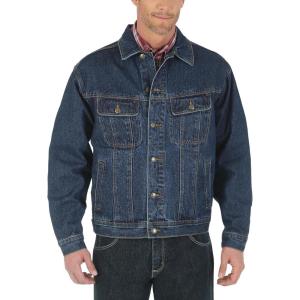 Wrangler Men’s Rugged Wear Unlined Denim Jacket(Antique Indigo)