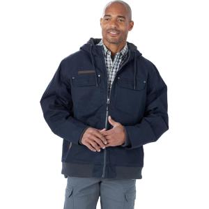 Wrangler Men’s Tough Layers Canvas Work Jacket(Dark Navy)