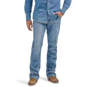 Wrangler Men’s X Hot Wheels Flames Bootcut Jean(Medium Blue)