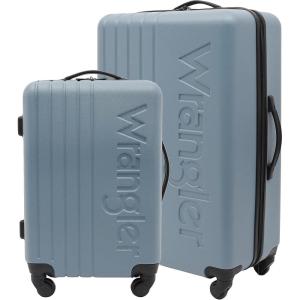Wrangler Quest Luggage Set, Winter Sky, 2 Piece Set (28″/20″)(Winter Sky)