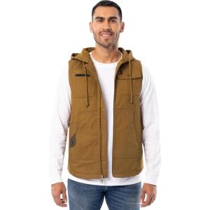 Wrangler Riggs Workwear mens Duck Work Vest(Duck Brown)