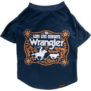 Wrangler Rope Buckle Logo TEE Navy M(Navy)