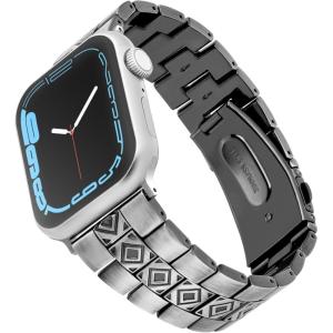 Wrangler® Silver Link Metal Band for Apple Watch®, Western Style, Fits all Apple Watch® Series and Sizes(Frontier Links)