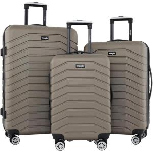 Wrangler Tahoe 3 Piece Spinner Luggage Set, Desert Taupe(Desert Taupe)