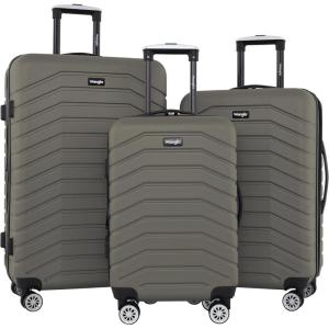 Wrangler Tahoe 3 Piece Spinner Luggage Set, Desert Taupe(Smokey Olive)
