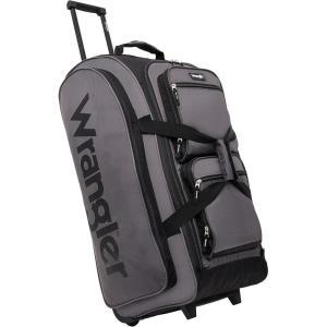 Wrangler Wesley Rolling Duffel Bag(Charcoal Grey)