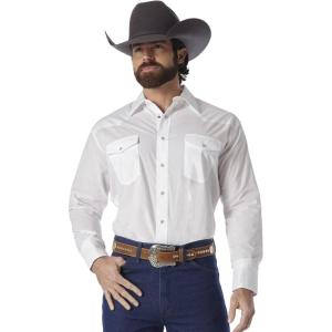 Wrangler Western Black Sport Shirt(White)