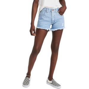 Wrangler Womens Fray Shorts(Blue)