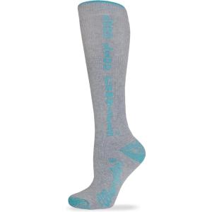 Wrangler Women’s Long Live Cowgirls Boot Socks 2 Pair Pack(Teal)