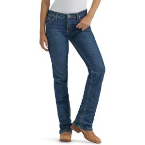 Wrangler Women’s Q-Baby Mid Rise Boot Cut Ultimate Riding Jean(Tuff Buck)