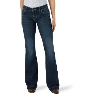 Wrangler Women’s Retro Mae Mid Rise Wide Leg Trouser Jean(Samantha)