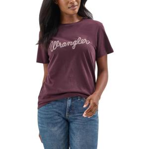 Wrangler Womens Retro Short Sleeve Graphic T-Shirt(Fudge)