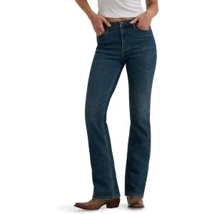 Wrangler Womens Women’s High Rise Bold Boot Jean(Stormy Indigo)