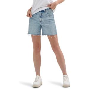 Wrangler Womens X Hot Wheels™ High Rise Relaxed Short(Light Blue Denim)