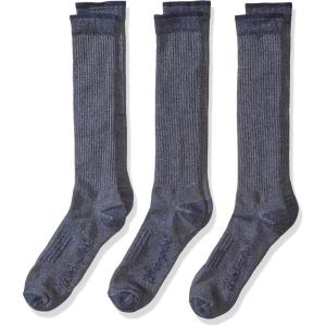 Wrangler mens Lightweight Ultra-dri Over the Calf Boot Socks 3 Pair Pack(Blue)