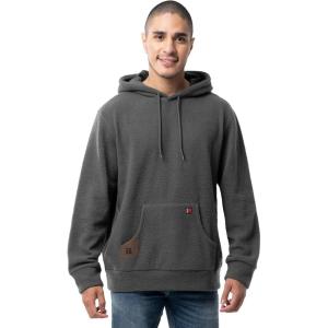 Wrangler mens Sherpa Pullover Hoodie(Charcoal Grey)