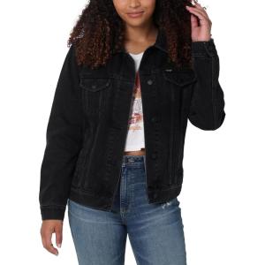 Wrangler womens Relaxed Fit Memory Maker Jean Jacket(Carbon)