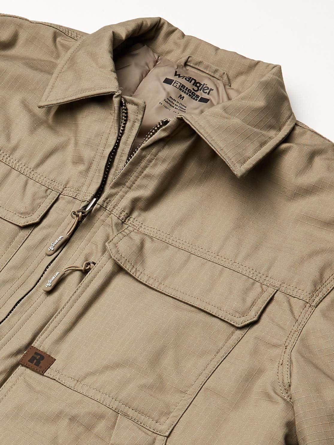 imageWrangler Riggs Workwear Mens Ranger JacketDark Khaki