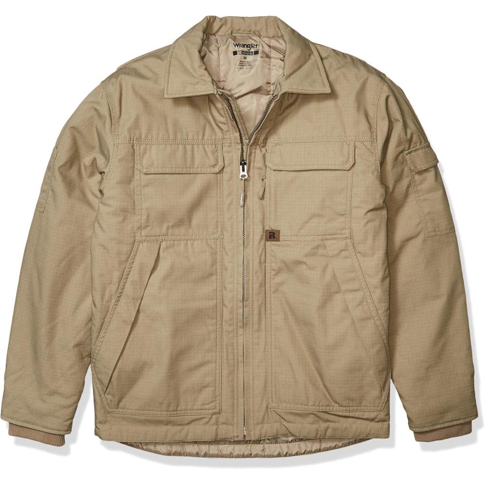 imageWrangler Riggs Workwear Mens Ranger JacketDark Khaki