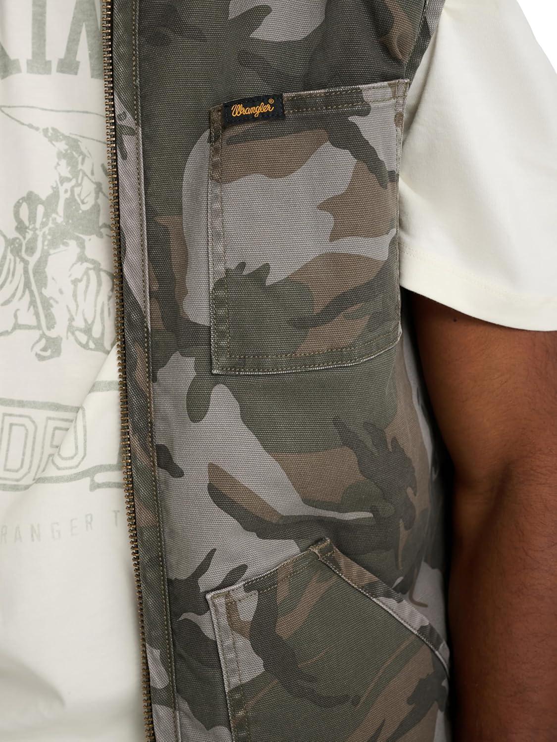 imageWrangler mens X Stranger Things Camo VestBattlefield Camo