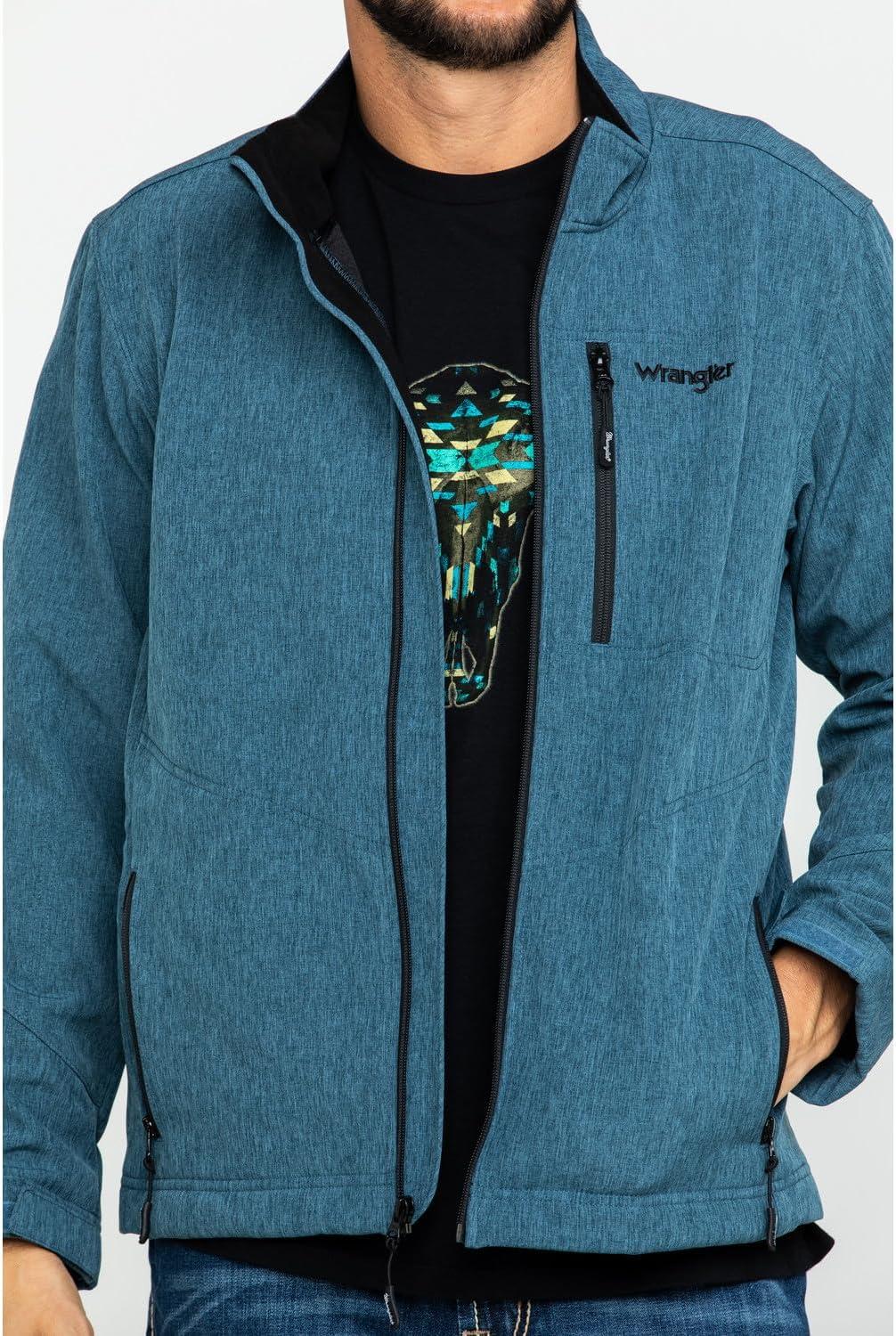 imageWrangler Mens Trail Fleece Lined Zip Jacket MJK43SH Medium