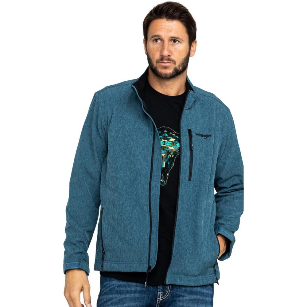 imageWrangler Mens Trail Fleece Lined Zip Jacket  MJK43SH Medium