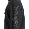 Wrangler Men’s Black Logo Trail Jacket(Black)