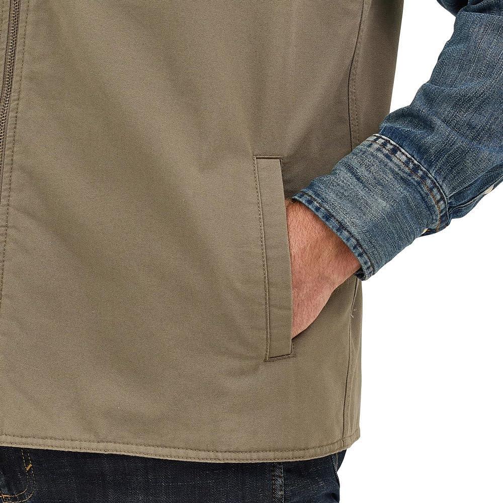 imageWrangler Mens Bungee Cord Taupe Lined Vest