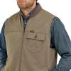Wrangler Men’s Bungee Cord Taupe Lined Vest