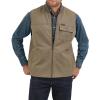 Wrangler Men’s Bungee Cord Taupe Lined Vest